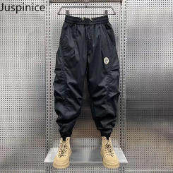 Spring Thin Splicing Personalized Large Pocket Overalls Men's Loose Casual High Street Harem Pants Men Trousers Male Clothes