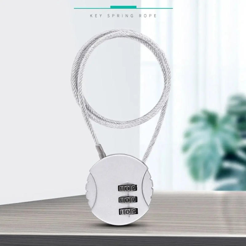 Description Picture 6 of itemExtended Wire Rope Digit Padlock Zinc Alloy Wire Rope Padlock Anti-theft Code Security Lock Password Motorcycle Helmet Lock