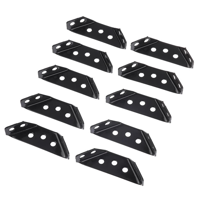 Description Picture 3 of item10pcs Universal Furniture Corner Connector Stainless Steel Corner Brace With Screws Heavy Duty Angle Shelf Brackets For Wood