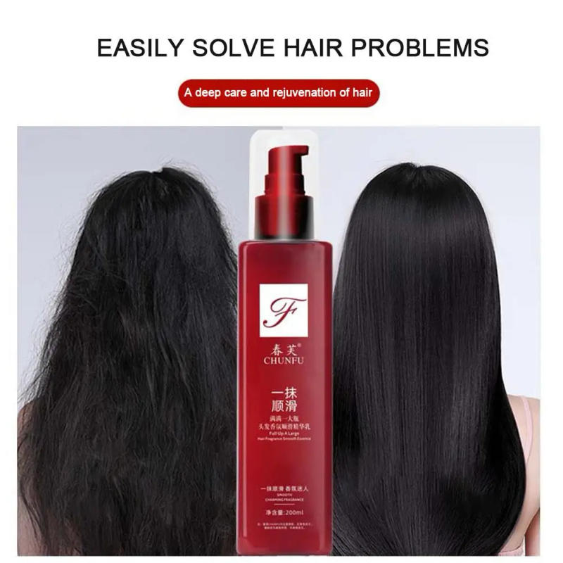 Description Picture 3 of itemHair Smoothing Leave-in Conditione Smooth Conditioner Cream Hair Leave-in Care Treatment Hair Elastic Perf Essence A3T7
