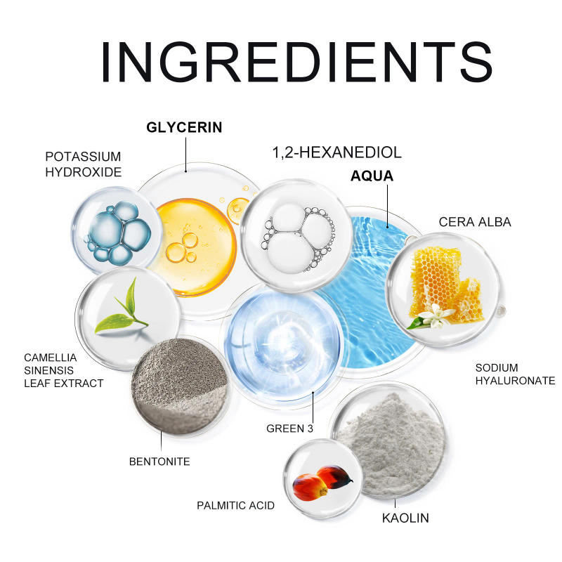 Description Picture 3 of itemFace Clean Mask Green Tea Cleansing Stick Mask Shrink pores Removal Blackhead Remover facial Cleansing Moisturizing Mud Mask