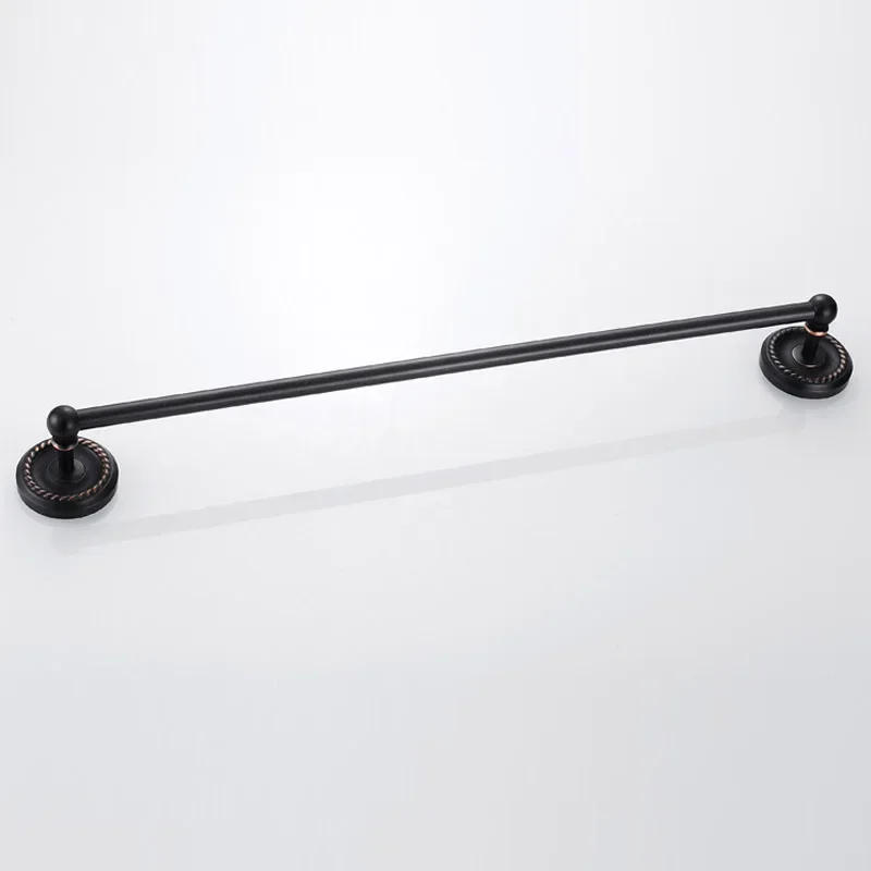 Description Picture 6 of itemBlack Brass Wall Mounted Bathroom Single Towel Shelf Rack Holder Bath Towel Hanger Bar Towel Rail Bathroom Accessories