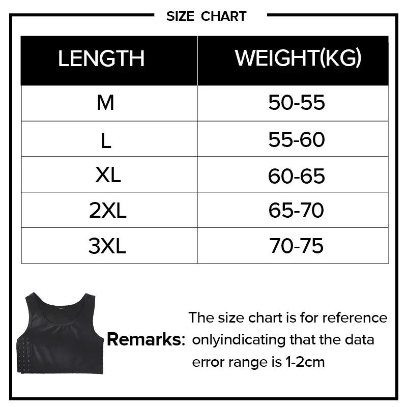 Description Picture 2 of itemWomen Breathable Chest Breast Binder Side Buckle Short Vest Tomboy Tank Tops Wireless Wrap Bandage Shaping Underwear