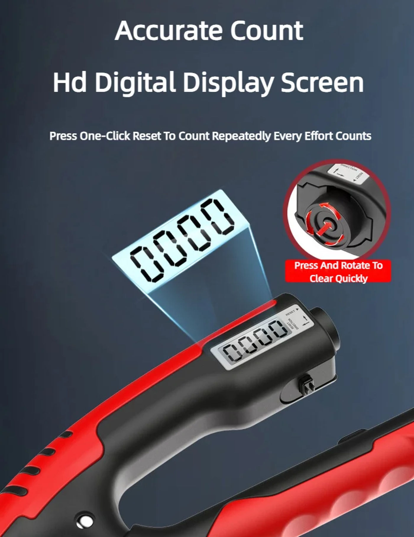 Description Picture 6 of item10-100KG Electronic Smart Counting Hand Grip Adjustment Exercise Power Strengthening Pliers Spring Finger Pinch Wrist Training