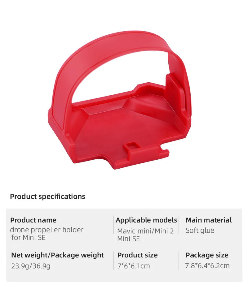 Description Picture 3 of itemPropeller Stabilizer for DJI Mavic Mini / Mini 2 / 2SE/SE/Mini 4K Blade Fixed Props Holder Strap Protector Drone Accessories