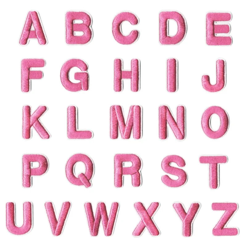 Description Picture 6 of item26 Piece Letter Iron on Patches Sew On A-Z Embroidered Patches Alphabet Patch for DIY Dresses Jeans Hats Shoes Jackets Backpacks