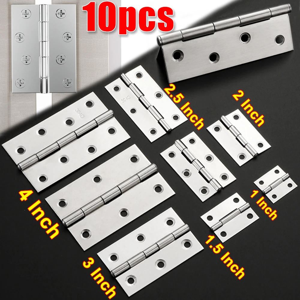 Description Picture 5 of item1-4 Inch Stainless Steel Hinges Door Connector Universal Furniture Drawer Cabinet Fitting Hinge Home Doors Hardware Accessories