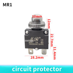 thermal switch overload protector push button 3A,4A,5A,6A ,7A,7.5A,8A,10A,15A,18A,20A,25A ,30A circuit breaker+waterproof cover
