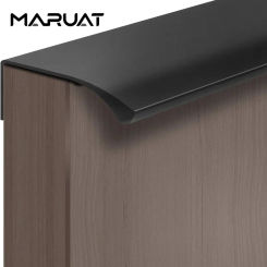 Mount Finger Edge Pull, Furniture Drawer Handles, Aluminum Concealed Handle for Home Kitchen Door Drawer Cabinet with Screws
