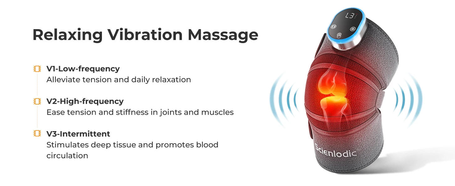 Description Picture 3 of itemRed Light Therapy Wireless Knee Massager Tools Infrared LED Light Therapy Joint Vibration Massage Shoulder Elbow Brace