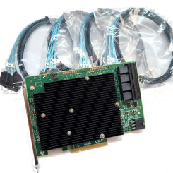 LSI SAS 9300-16I 12GB/S HBA BUS ADAPTER CARD IT Mode+4*SFF-8643 SATA Cable