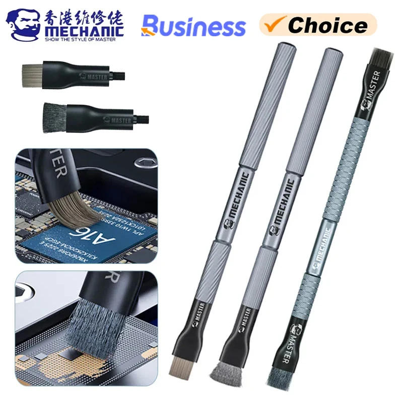 Description Picture 2 of itemMECHANIC Motherboard Chip Glue Removal Brush Chip Dust Cleaning Tin Removal Polishing Brush Hand Tools Set for Cell Phone Repair