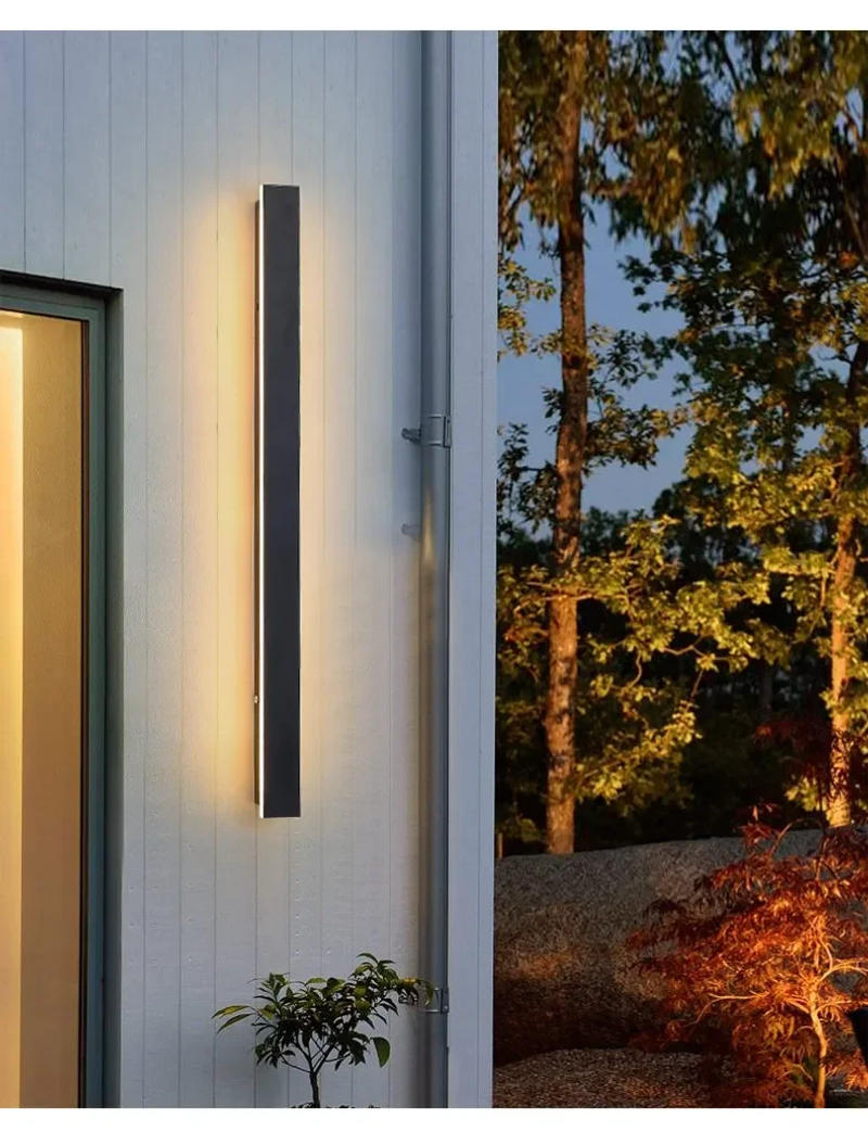 Description Picture 6 of itemWaterproof Modern LED Wall Lamp Minimalist Led Light Bedroom Bedside Long Strip Wall Sconces Living Room Home Indoor Lighting