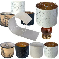 Fabric Lamp Shade Replacement Lamp Cover Easy Assembly Barrel Lamp Shade for Table Lamps Floor Lamps Bedside