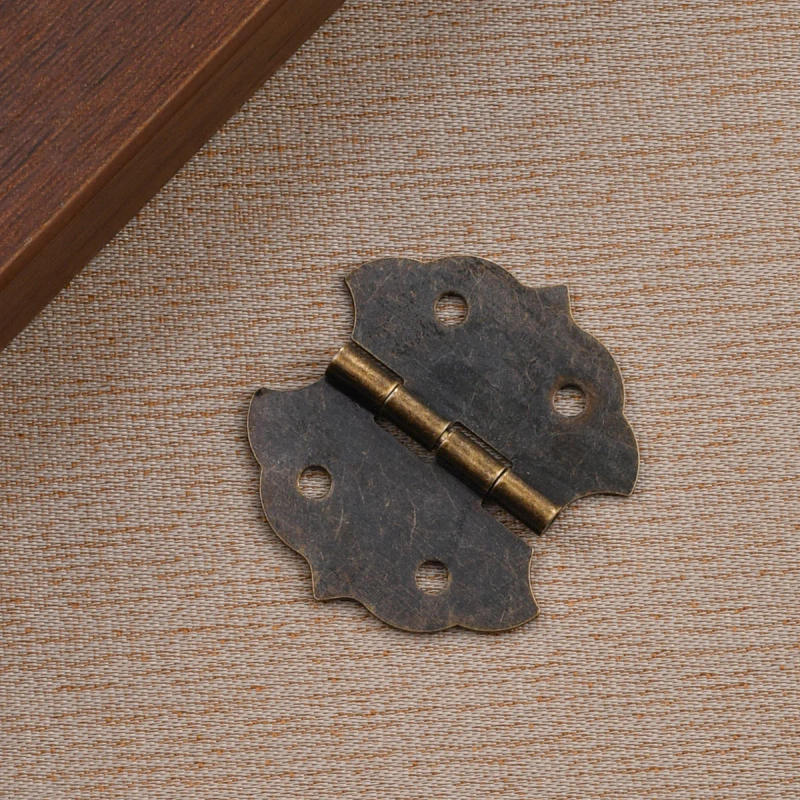 Description Picture 4 of item10PCS Antique Decorative Hinges Vintage Bronze Mini Box Hinges Jewelry Box Hardware for Wooden Cases,Cabinets, Toolbox