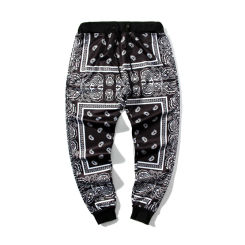 Polyester men's and women's sweatshirts, pants, bandannas, hip-hop pants, Runners, Jogging Streetwear, Spring and Autumn, 2024