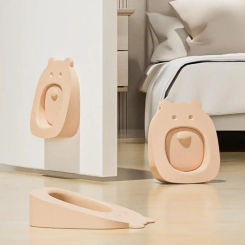 30CPS Cartoon Silicone Anti-collision Door Stop Door Handle Anti-collision Sticker Detachable Dual-purpose Door Ceiling Door Sto