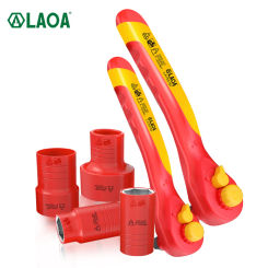 LAOA Insulated socket spanner New energy electric vehicle repair large spanner with replaceable socket head