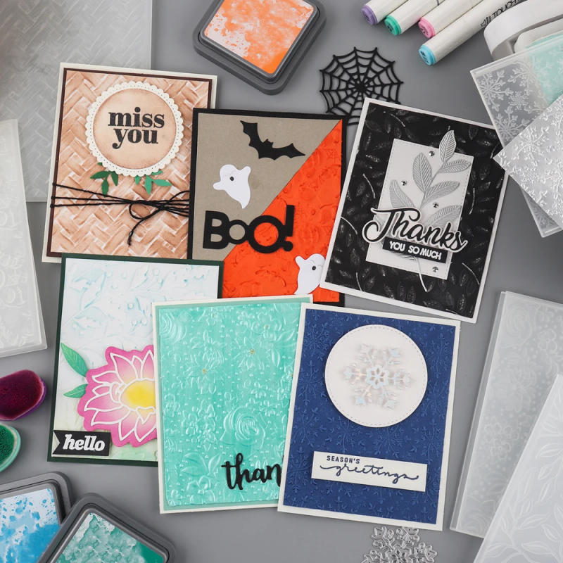 Description Picture 2 of item3D Embossed Folder Flowers/Leaves/Snowflake/Tree Background For DIY Scrapbook Card Making Process Decoration Add Textured Detail