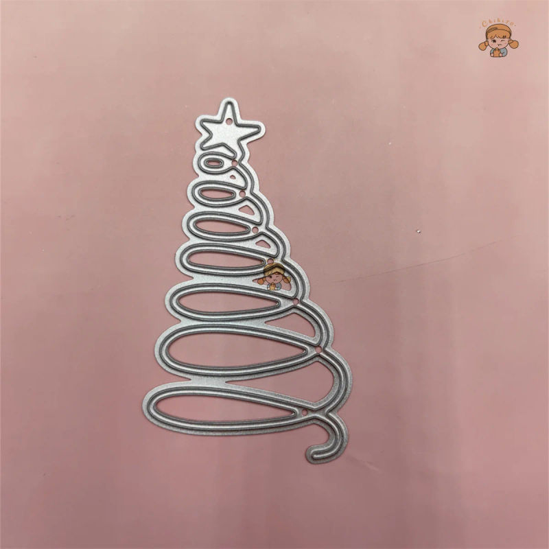 Description Picture 3 of itemChristmas Tree Metal Cutting Dies  for Scrapbooking DIY Album Embossing Folder Paper Card Maker Template Stencils