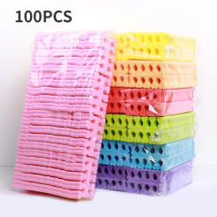 40/100pcs Pink Sponge Finger Toe Separators Nail Polish Feet Care Toe Separators Manicure Pedicure Nail Art Tool Bulk Wholesale