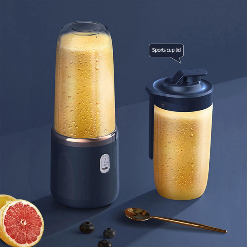 Description Picture 5 of itemPortable Electric Juice Cup Wireless Mini Fruit Blender USB Charging 6 Blade Fruit Mixers 400ml Cup Kitchen Juice Maker Machine
