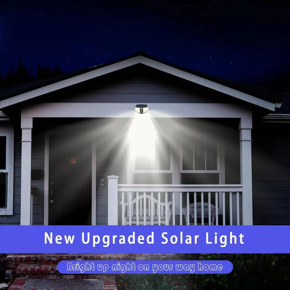 Description Picture 2 of item410 LED Solar Lights Outdoor Decor Lamp Motion Sensor External Waterproof Wall Lamps Lighting for Garden Decoration Street Light