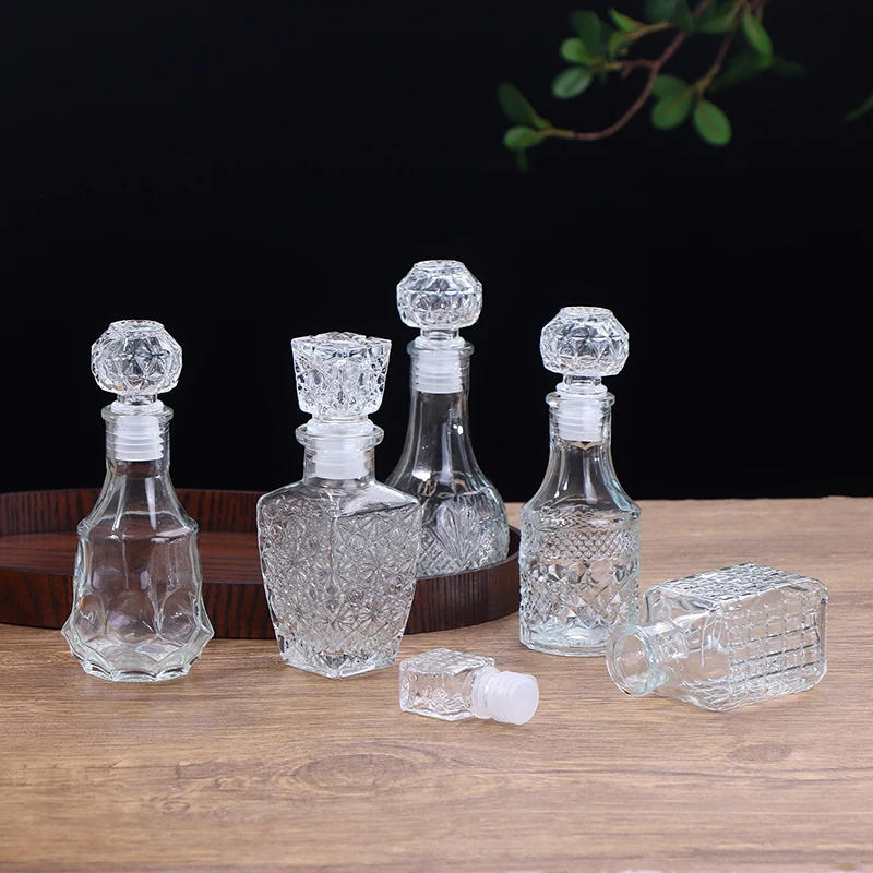 Description Picture 4 of item1Pc 100/150ml Transparent Glass Cup Whiskey Decanter Party Barware Whiskey Glass Bottle For Liquor Bourbon Barware