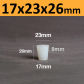 17x23x26mm