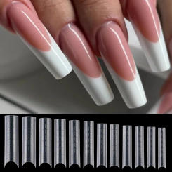 60Pcs Nail Dual Forms For UV Gel Quick Building Extension Square Top Forms Tips Molds Upper Forms Art Fake Nails System Tools
