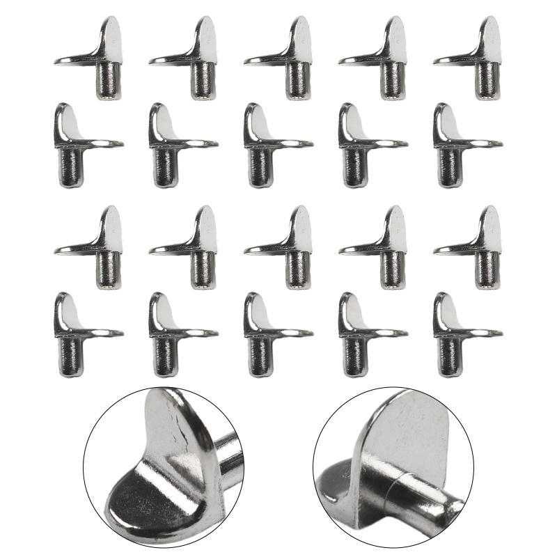 Description Picture 4 of itemBracket Shelf Pins Pins Plugs Versatile Application Zinc Alloy 5mm Convenient Rust Resistant Support Studs Pegs
