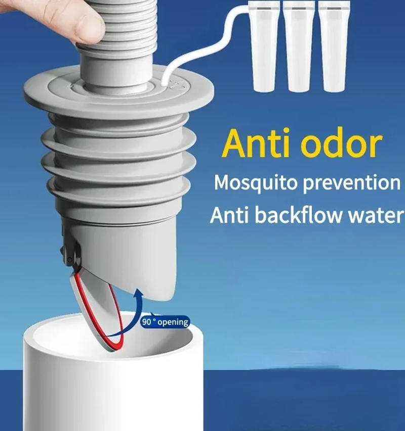 Description Picture 6 of itemFloor Deodorizing Bathroom Accessories Core Drain Trap Water Pipe Plug Anti-blocking Kitchen Sink Drain Filter Shower Drains