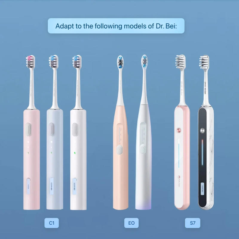 Description Picture 3 of itemDR·BEI C1/C2/C3/E0/E3/E5/S7/S03 Electric Tooth Brush Replacement Head DuPont Bristle Nozzle,4/8/16PCS