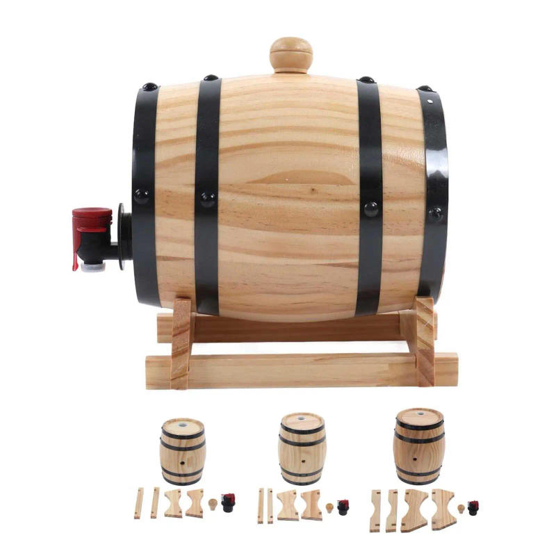 Description Picture 5 of itemWooden Wine Barrel for Aging Self-Brewed Wine & Beer - Perfect for Bars, Catering, and BBQs