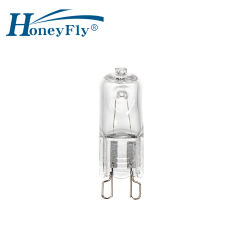 HoneyFly 10pcs G9 Halogen Lamp Light Bulb Capsule Clear Crystal Light 220V 20W 30W 40W Halogen G9 Warm White For Commercial