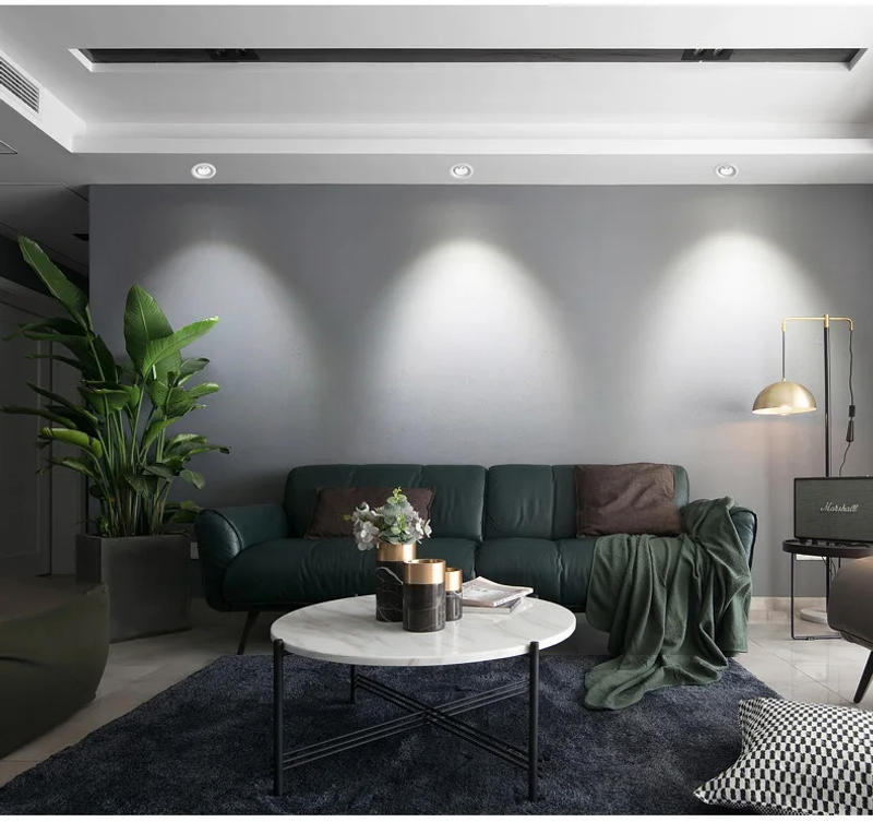 Description Picture 3 of itemZoom embedded dimmable recessed downlight 15-60 degrees COB 7W 12W 15W 20W Spotlight Background wall LED indoor lighting