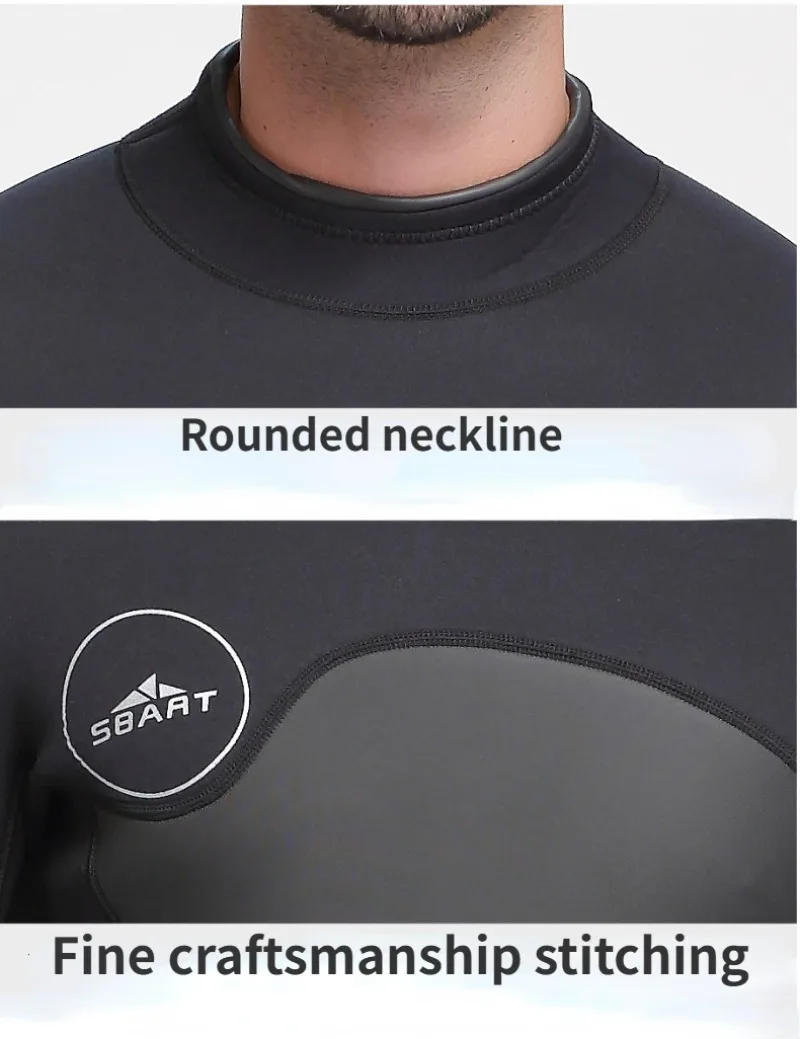 Description Picture 6 of itemProfessional Spearfishing Wetsuit for Men 3MM Thickness Full Body Thermal Surf Long Sleeve Dive Suit Neoprene Scuba Diving suit