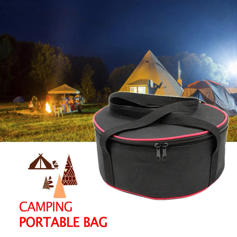 Description Picture 4 of itemCamping Storage Handbag Portable Cookware Utensils Kit Organizer 600D Oxford Cloth Anti-collision Picnic Cutlery Pack Carrier