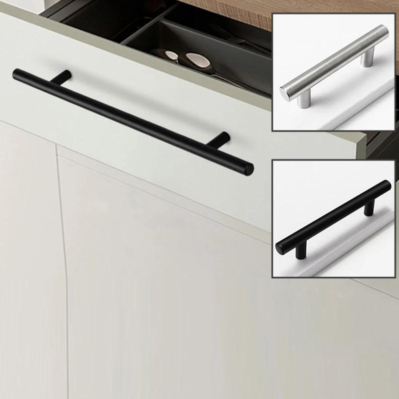 Description Picture 3 of itemBlack Golden Cupboard Handle Brushed Stainless Steel Kitchen Cabinet Door Knob Furniture Drawer Pull  Hardware Pulls  Bar Handle