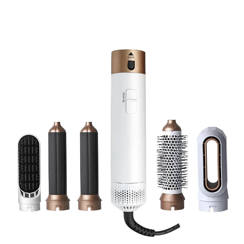 Description Picture 5 of itemNew 5-in-1 Hair Dryer Professional High Speed Curling Irons Hot Air Combs Hair Straighteners Styling Tools Curling Sets