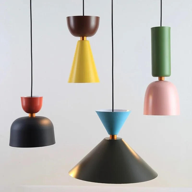 Description Picture 5 of itemNordic Modern Macaron Pendant Lamp Bedroom Kitchen Restaurant Island Counter Bar Dining Room Led Light Hanging Lighting Indoor
