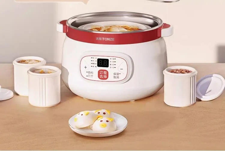 Description Picture 3 of item220V Automatic Ceramic Electric Stew Pot Large Capacity Double Ceramic Slow Cooker for Home Soup Making