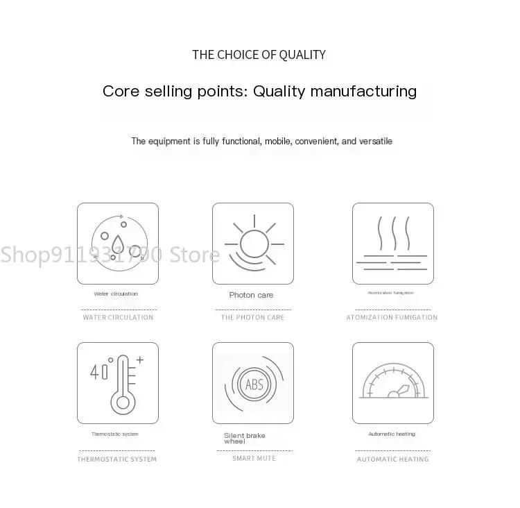 Description Picture 2 of itemWater Circulation Shampo Chair Sink Fashion Stylist Head Spa Hair Wash Basin Chair Move Shampouineuse Salon Furniture MQ50XF