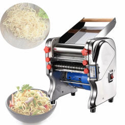 Electric Noodle Press Machine Dough Roller Stainless Steel Desktop Pasta Commercial Kneading Dumpling Make 220V