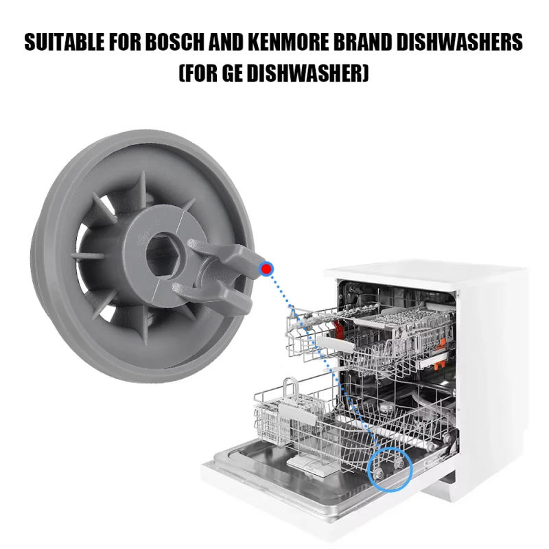 Description Picture 5 of itemDishwasher Basket Roll Lower Basket Wheels 8PC Parts for Bosch/Balay/Siemens/Neff Dishwasher Lower Bottom Basket Wheel Accessory