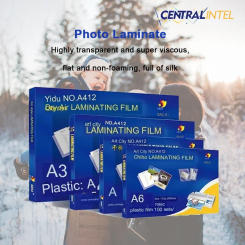 100PCS Thermal Laminating Film PET Plastic Laminator Sheets Pouch Glossy Protect Photo Paper For Card Picture