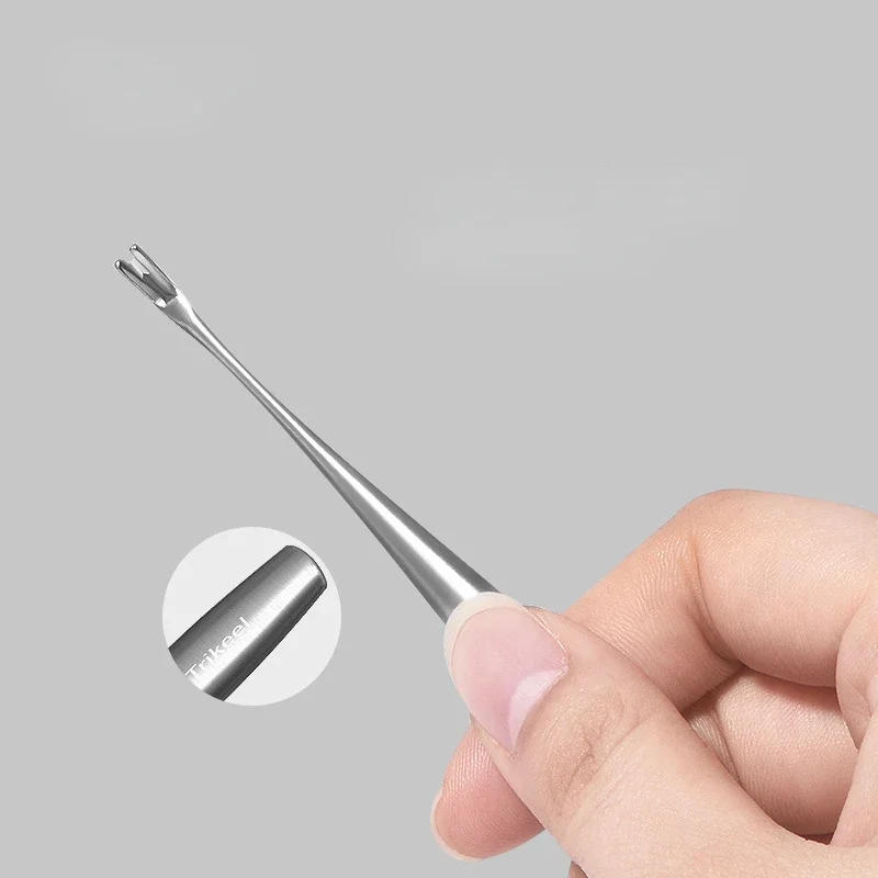Description Picture 5 of itemU-shaped Cuticle Pushers Nail Fork Nipper Stainless Steel Pusher Nail Cuticle Remover Manicure Pedicure Nail Art Tool