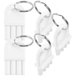 5 Pcs Paper Towel Dispenser Key Universal Toilet Rings Metal 5-pack Lasting Use Tissue Strong Replacement Space-saving