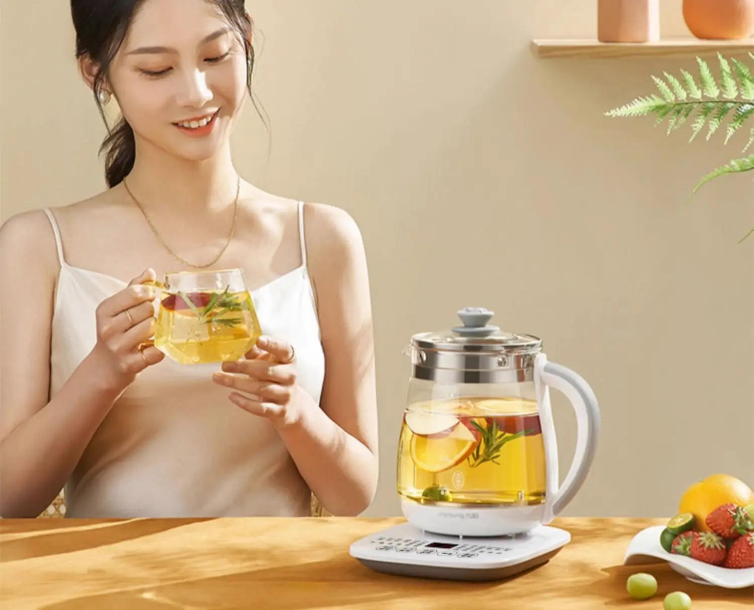 Description Picture 4 of item220V Jiuyang health pot automatic thickened glass multifunctional household electric tea maker office electric kettle 1.5L