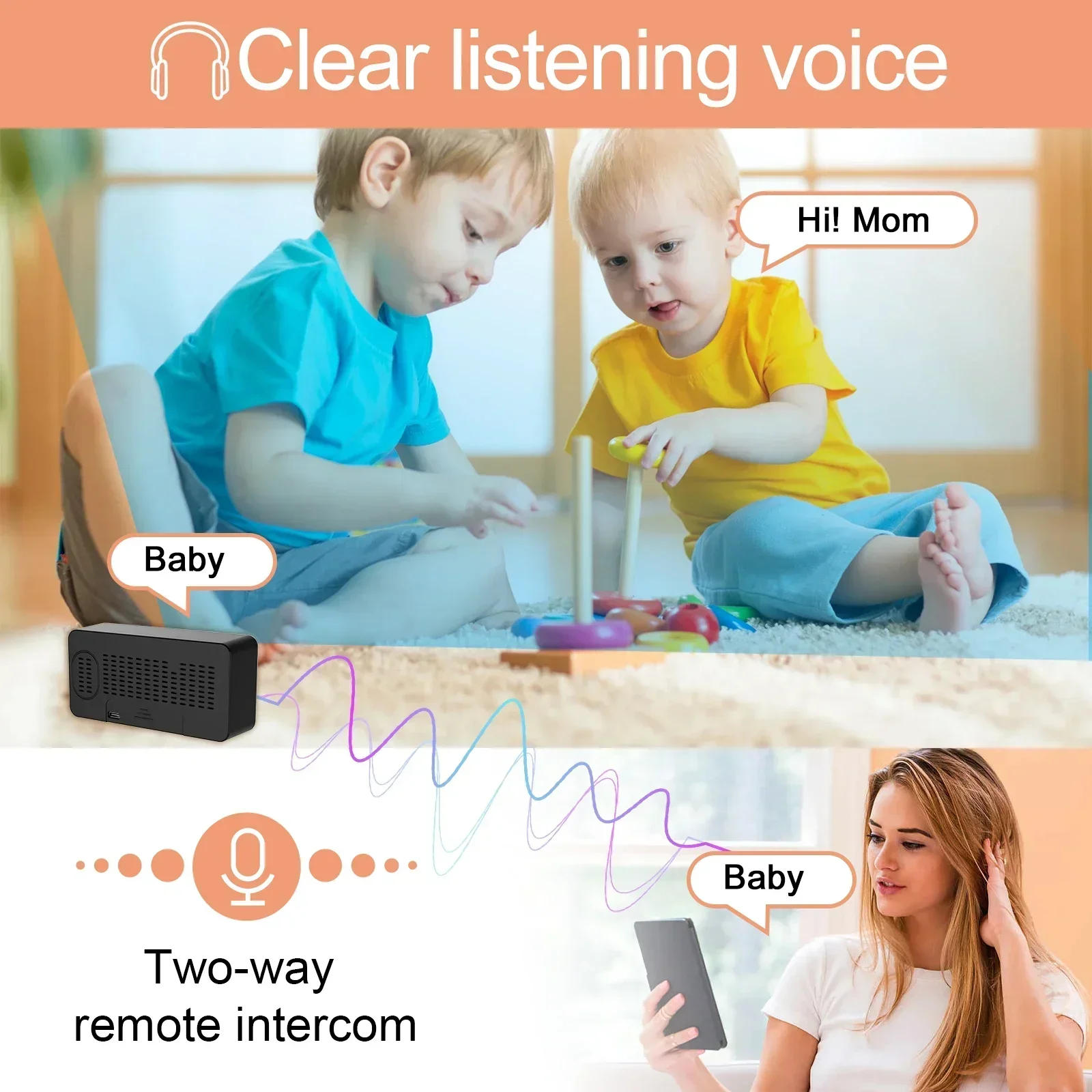 Description Picture 5 of itemMini WiFi Camera Clock Cam HD 1080P Surveillance Cams Night Vision Alarm Monitor Wireless Video Recorder Camcorder Home Security